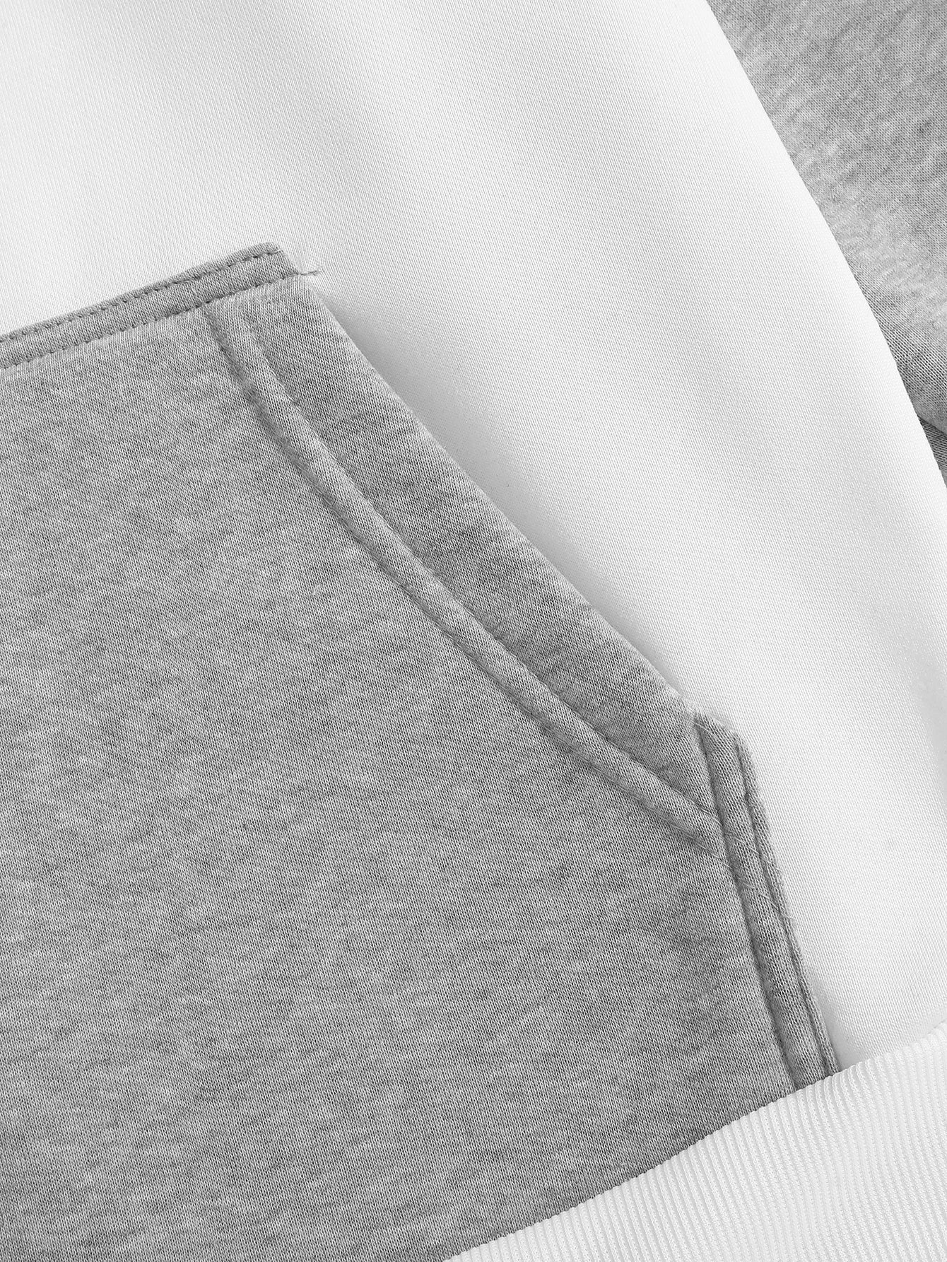 Rizion-Sudadera básica con dos colores incorporados