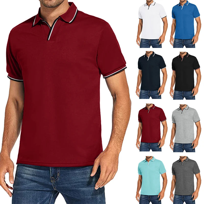 Aaron-Polo deportivo, informal, totalmente transpirable.