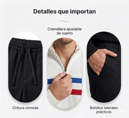 Jules-Conjunto de hombre: jersey con estampado gráfico y pantalones