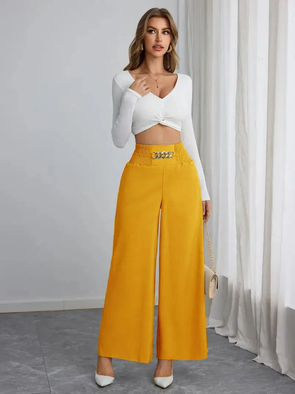 Mía-Pantalones de mujer finos casual