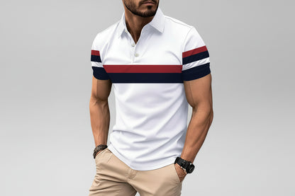 Adán-Polo clásico Elegante para vestir