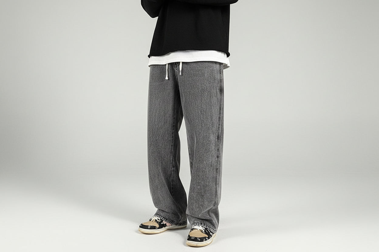 Dylan-Vaqueros Sueltos estilo coreano