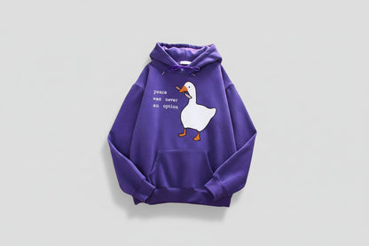 Guillermo-Sudadera Casual con estampado: Peace was never an option