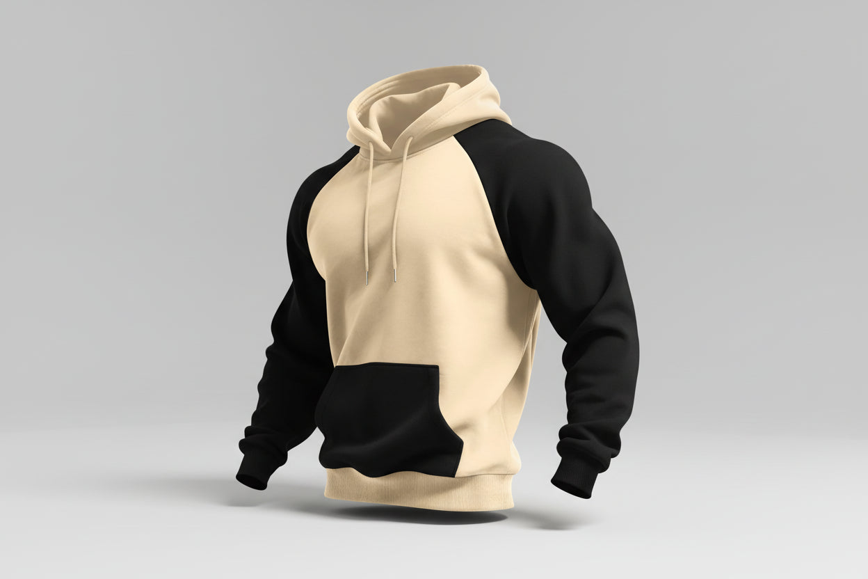 Rizion-Sudadera básica con dos colores incorporados