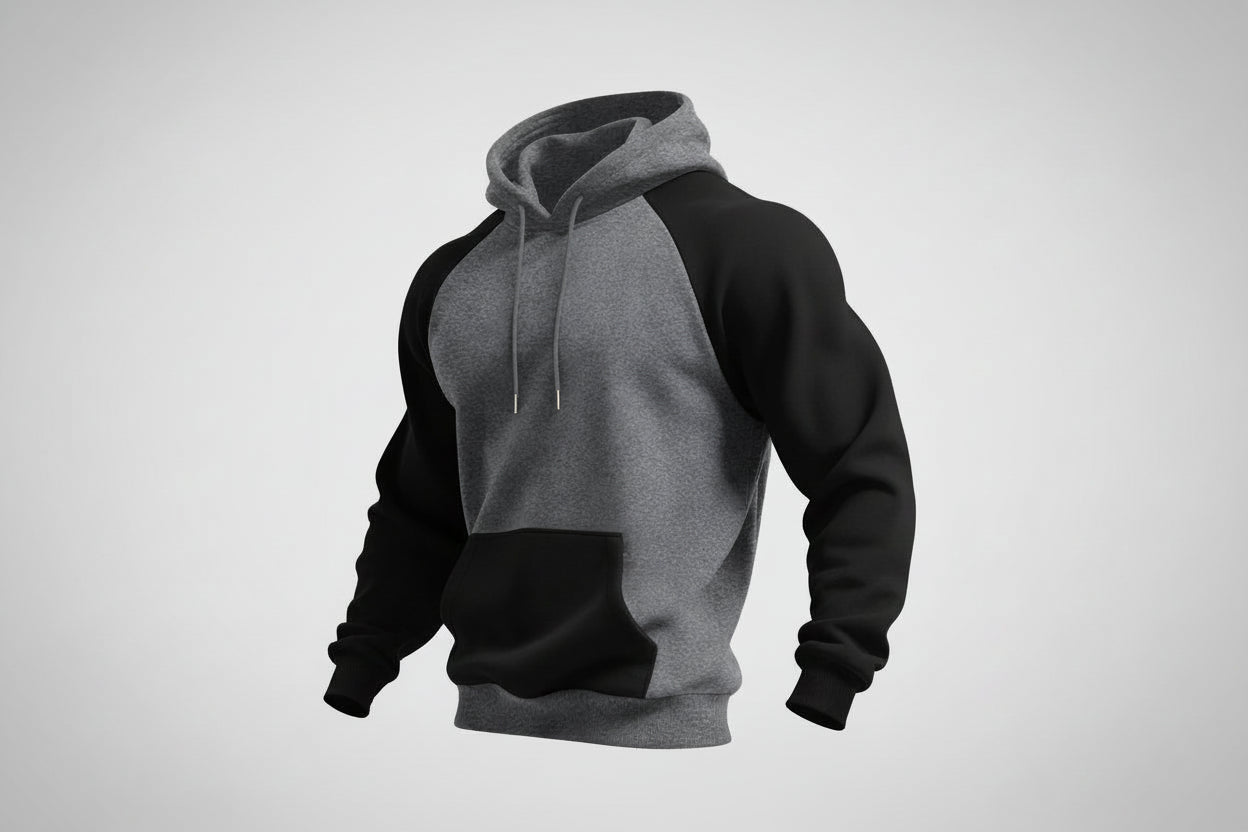 Rizion-Sudadera básica con dos colores incorporados