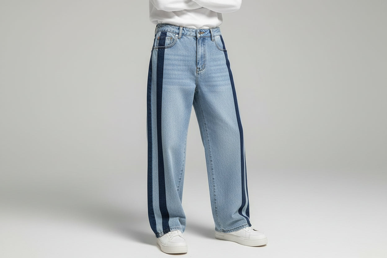 Dylan-Vaqueros Sueltos estilo coreano