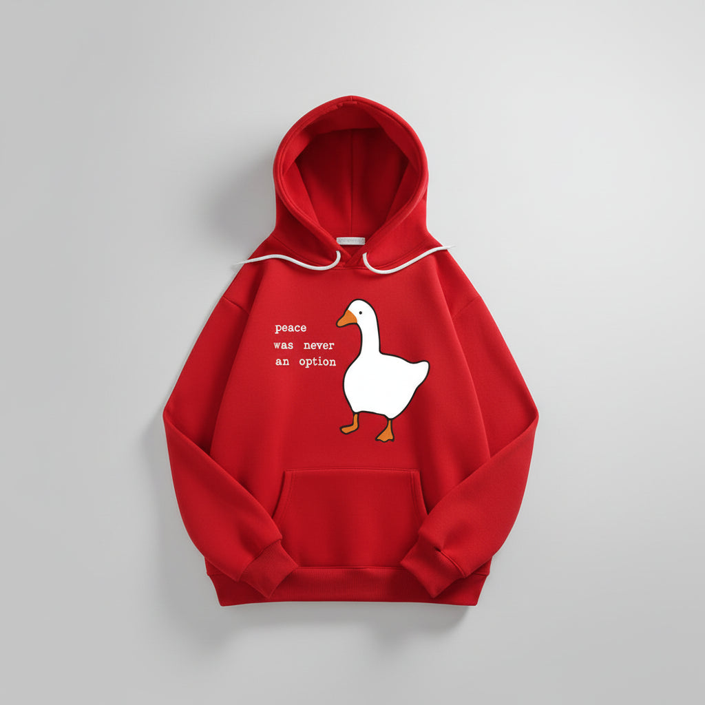 Guillermo-Sudadera Casual con estampado: Peace was never an option