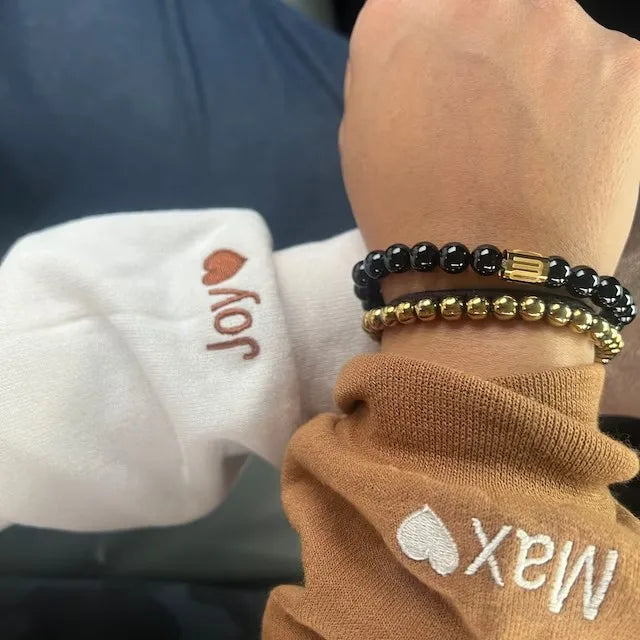 Rosa-Sudaderas a juego casuales