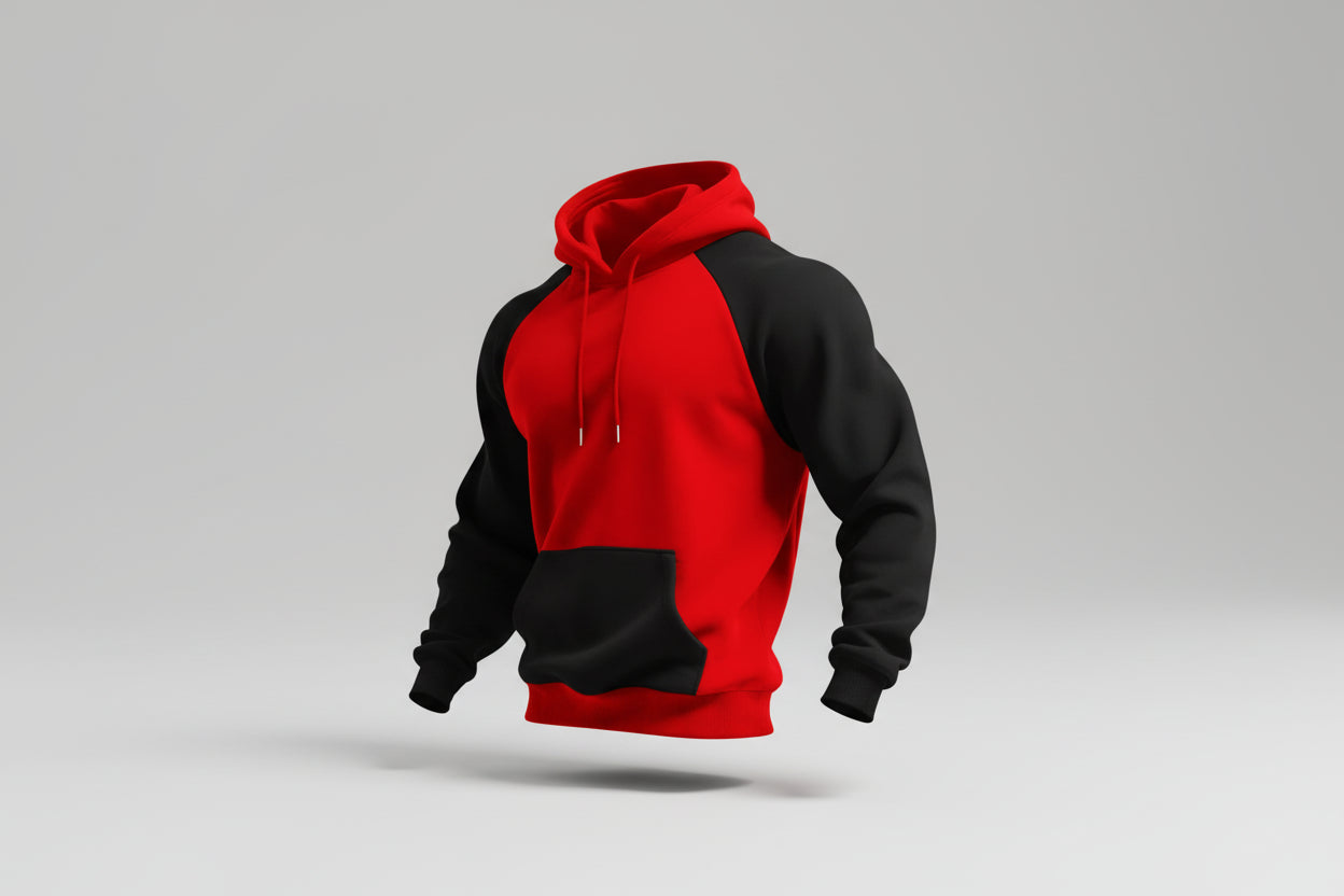 Rizion-Sudadera básica con dos colores incorporados