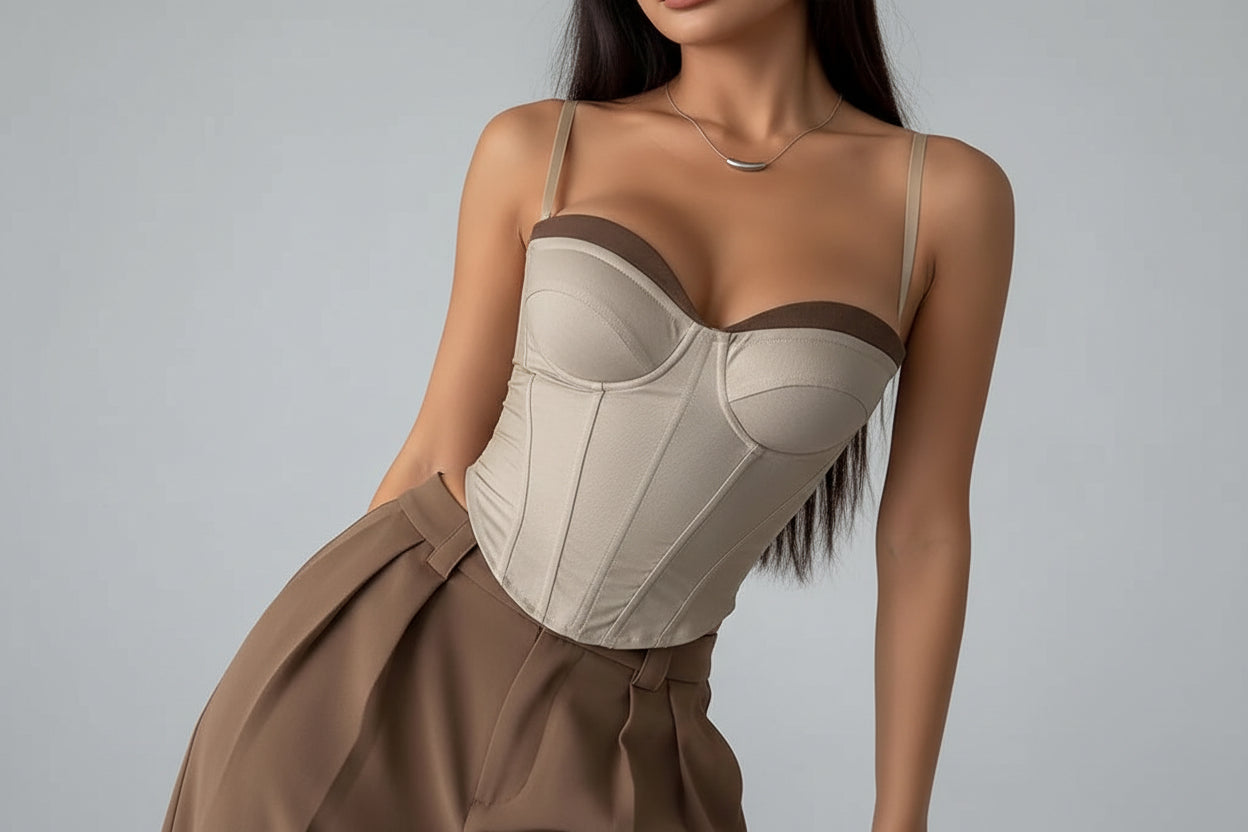 Raniaz-Vestido largo elegante de espina de pescado verde con cuello Halter para mujer