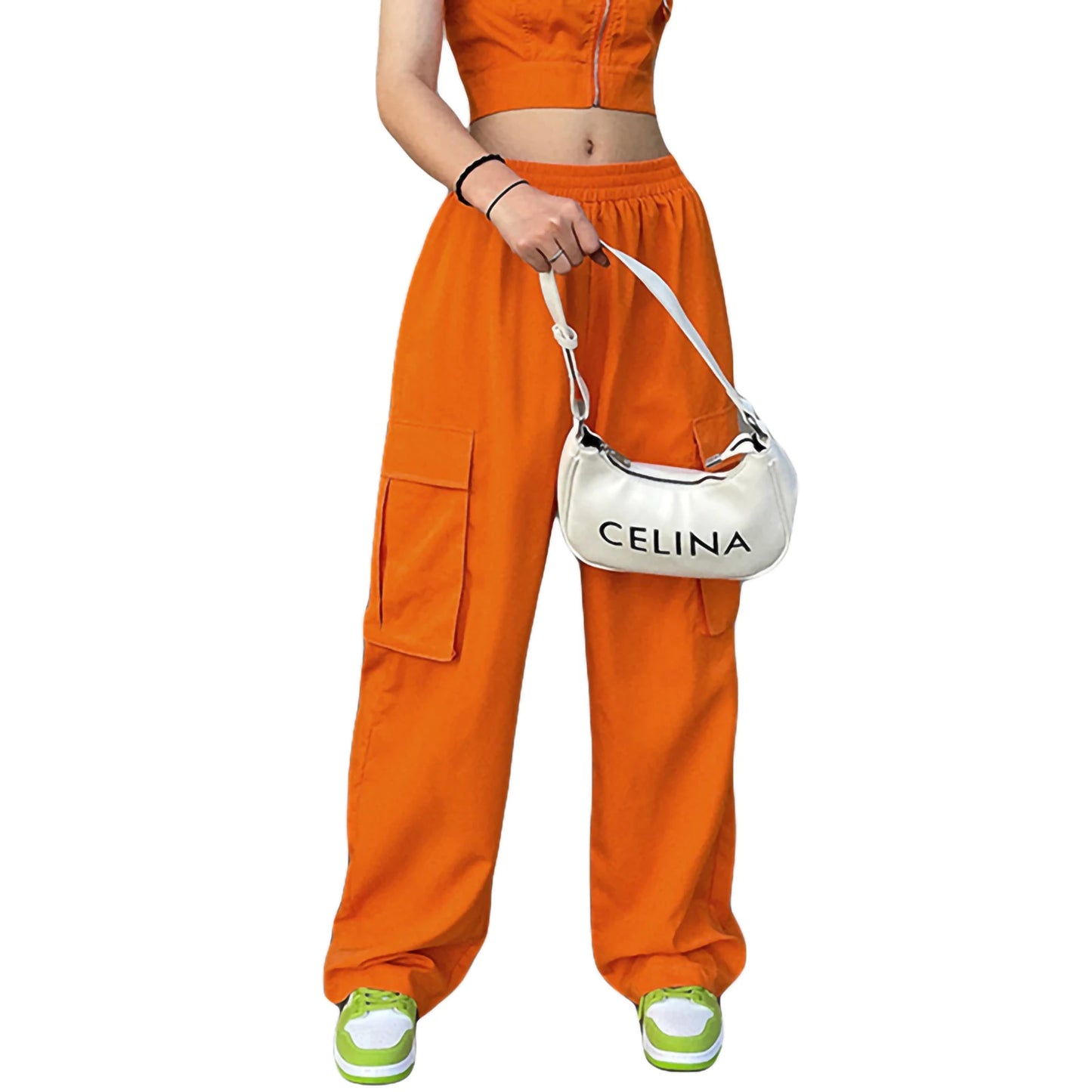 Teresa-Nuevos pantalones casuales para mujer, pantalones Cargo