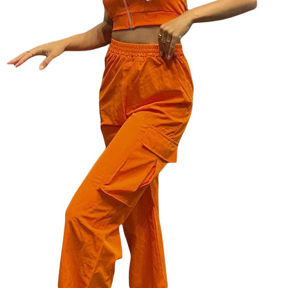 Teresa-Nuevos pantalones casuales para mujer, pantalones Cargo