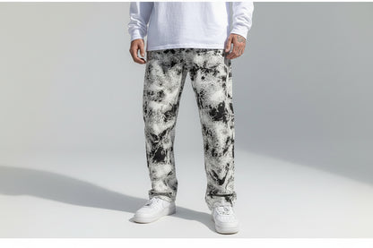 Main-Pantalones anchos con manchas Unisex