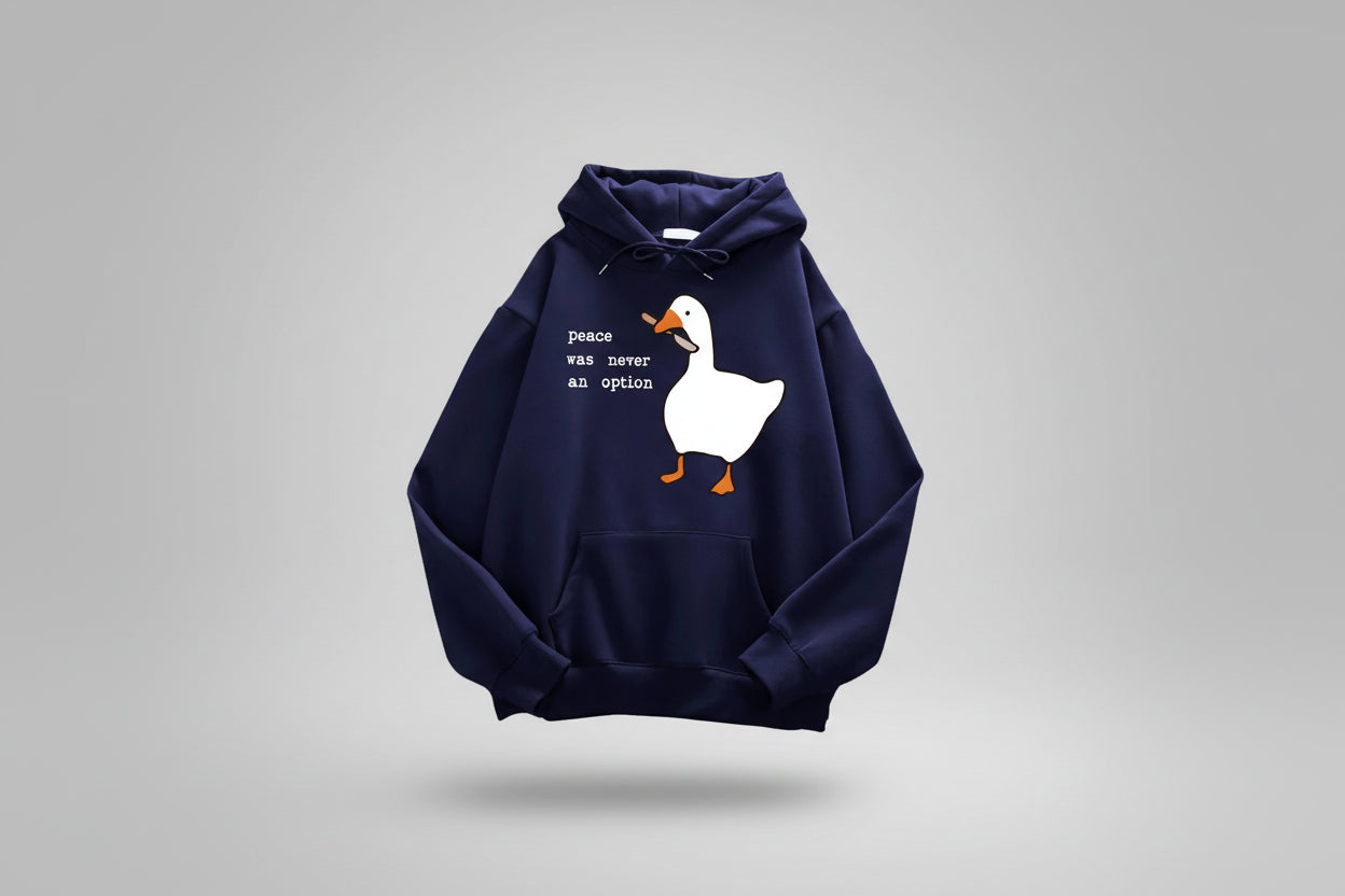 Guillermo-Sudadera Casual con estampado: Peace was never an option