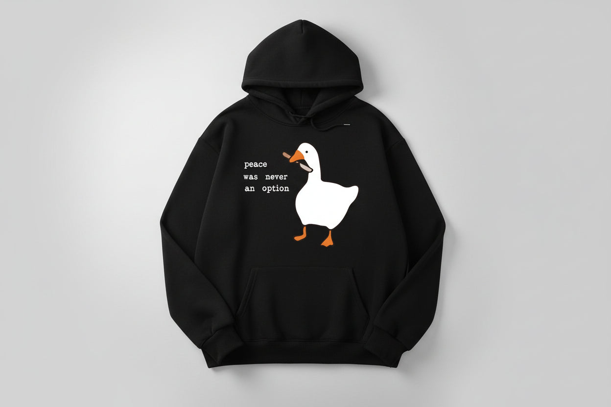 Guillermo-Sudadera Casual con estampado: Peace was never an option