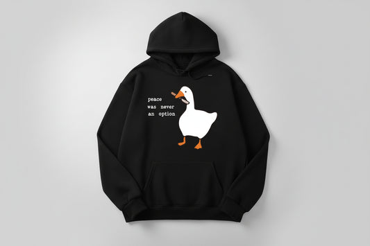 Guillermo-Sudadera Casual con estampado: Peace was never an option