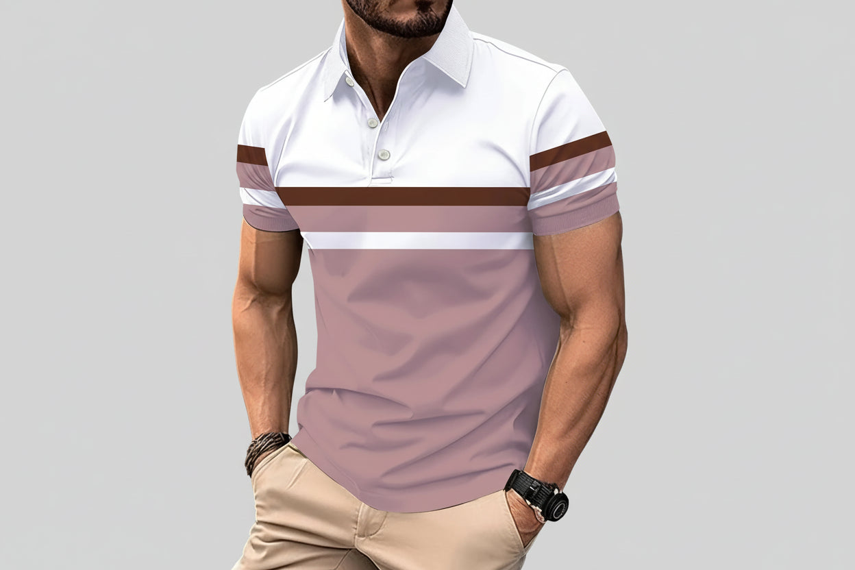 Adán-Polo clásico Elegante para vestir