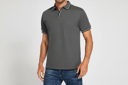 Aaron-Polo deportivo, informal, totalmente transpirable.