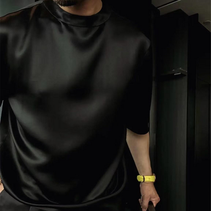 Camilo-Conjunto informal de dos piezas para hombre: camiseta y pantalones cortos en colores lisos.