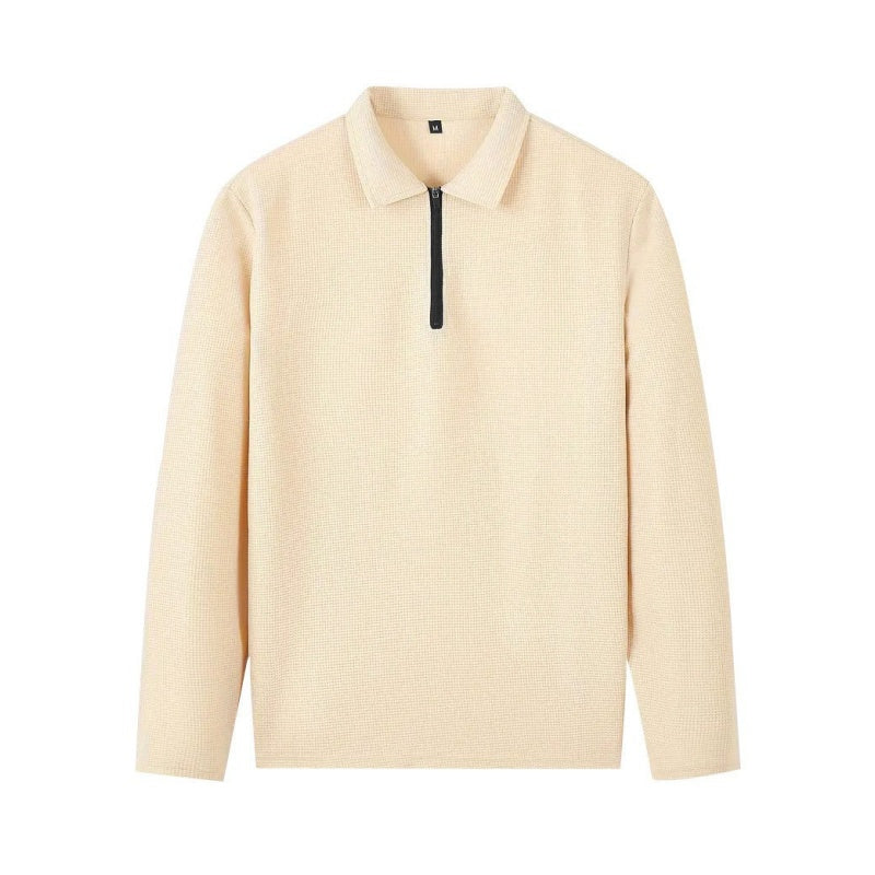 Raul-Conjunto de punto gofrado para hombre: sudadera y pantalón recto