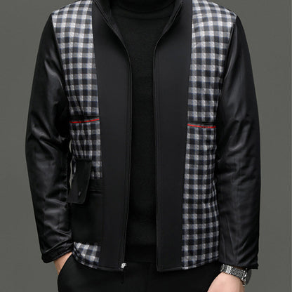 Juan-Abrigo de hombre de longitud media con chaqueta interior desmontable