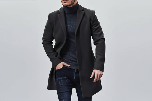 Felipe-Abrigo de tweed versátil y cómodo para hombre.