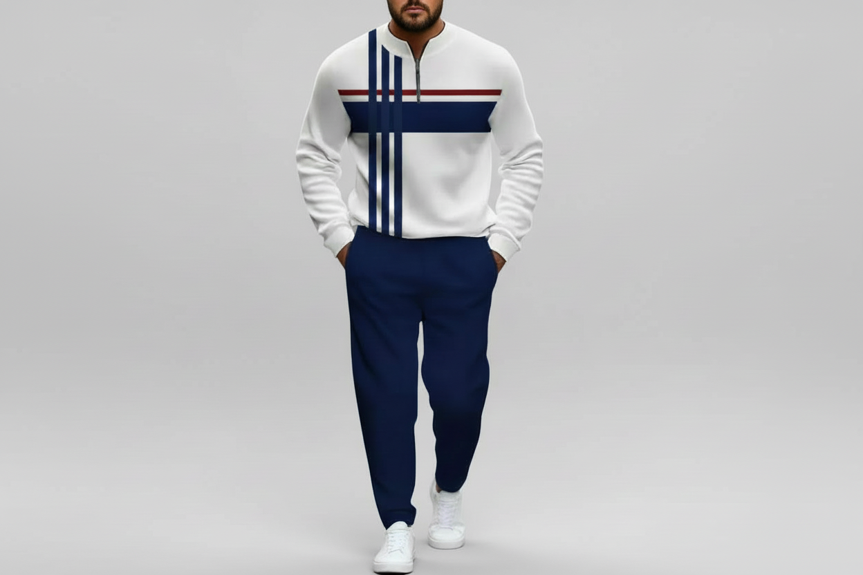 Jules-Conjunto de hombre: jersey con estampado gráfico y pantalones