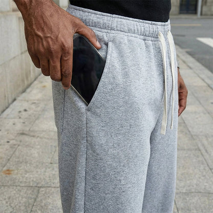 Fede-Pantalones informales para hombre de corte holgado, con práctico cordón ajustable.